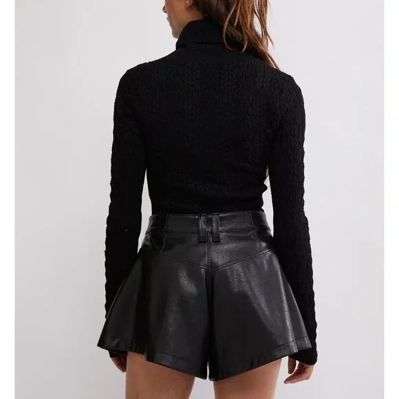 FREE PEOPLE Maddie Turtleneck / Black - Picture 3 of 6